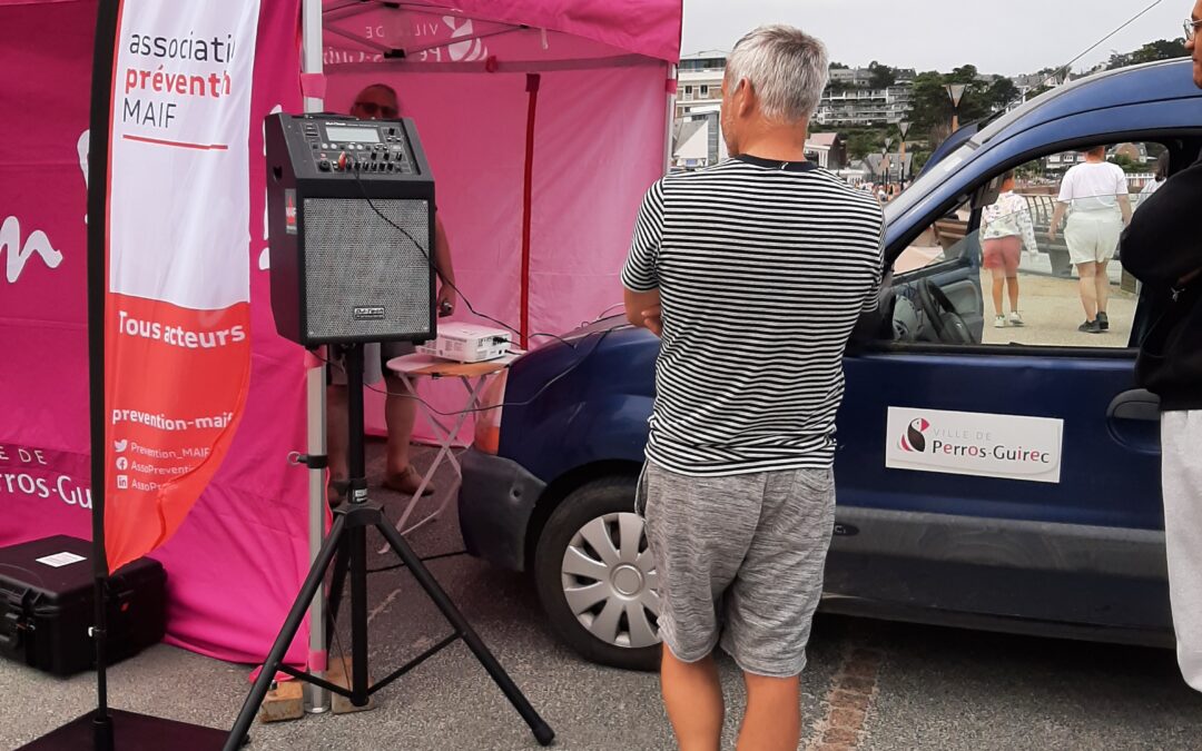 Sensibilisation des touristes sur les dangers de la route à Perros-Guirec