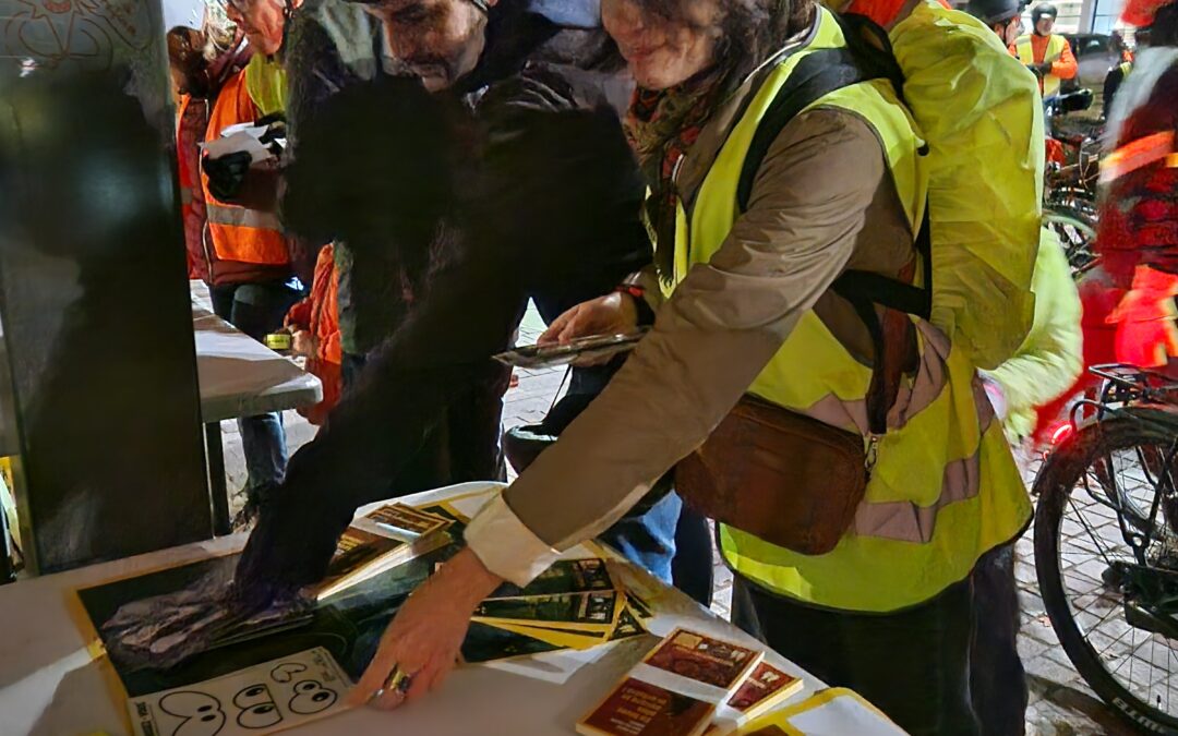 Action “Cyclistes, Brillez !” à Epinal